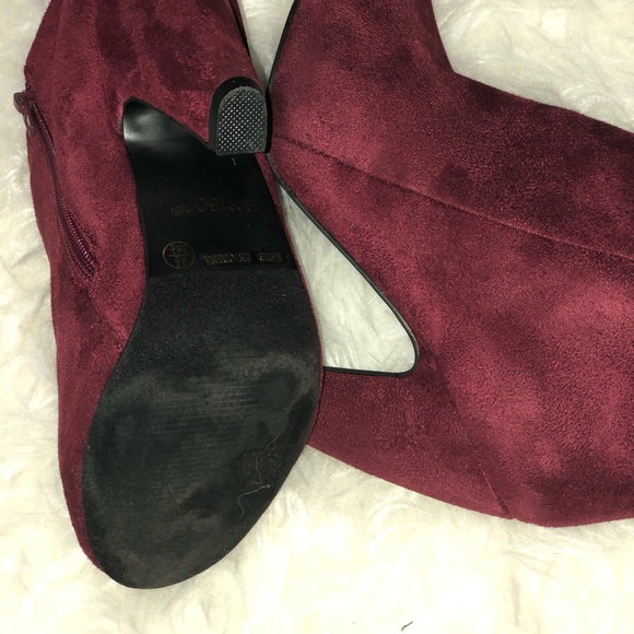 Burgundy booties - Picture 4 of 6